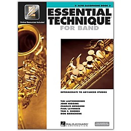 Hal Leonard Essential Technique for Band - Eb Alto Saxophone 3 Book/Online Audio