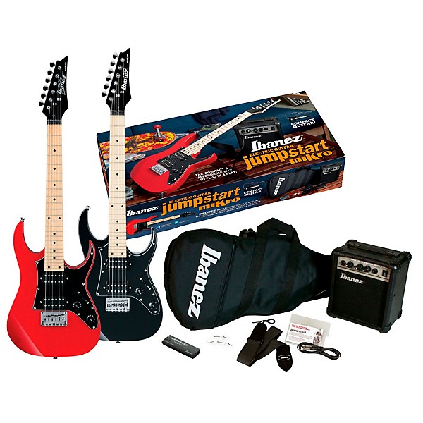 Ibanez IJM21M Jumpstart Mikro Electric Guitar Package Black Night