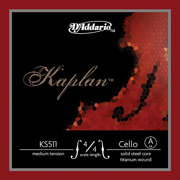 D'Addario Kaplan 4/4 Size Cello Strings 4/4 Size A String