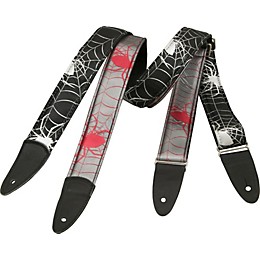 Jodi Head Spider Guitar Strap Silver/Red