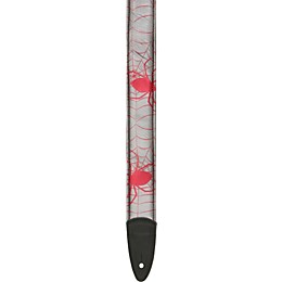 Jodi Head Spider Guitar Strap Silver/Red