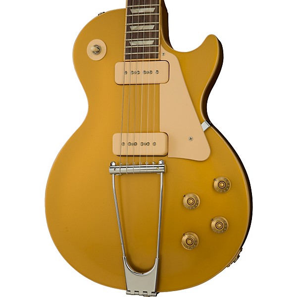 ギター Gibson lespaul tribute 60s p90 Gold Top Gibson Limited Edition Les Paul '60s Studio Tribute - Worn