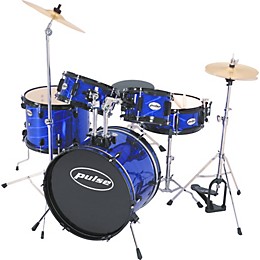 Pulse 5-Piece Junior Drum Set Laser Blue