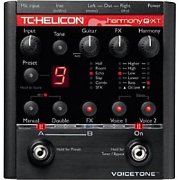 Open Box TC Helicon VoiceTone Harmony G-XT Vocal Harmony and Effects Pedal for Guitarists Level 2  190839085313