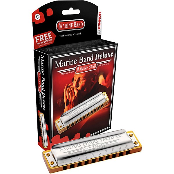 Hohner Marine Band Deluxe Harmonica M2005 Bb