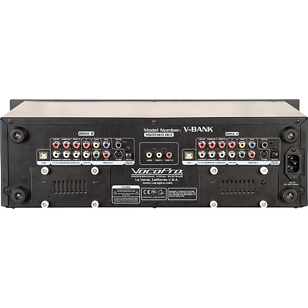 VocoPro V-Bank Dual Deck Multi-Format DVD/Hard Drive System