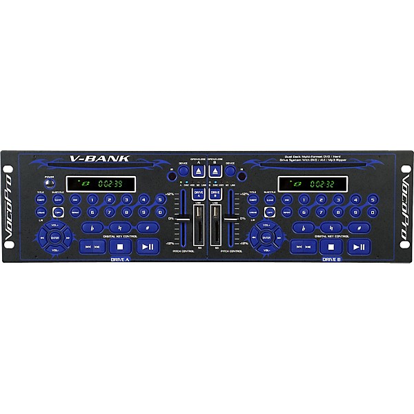 VocoPro V-Bank Dual Deck Multi-Format DVD/Hard Drive System