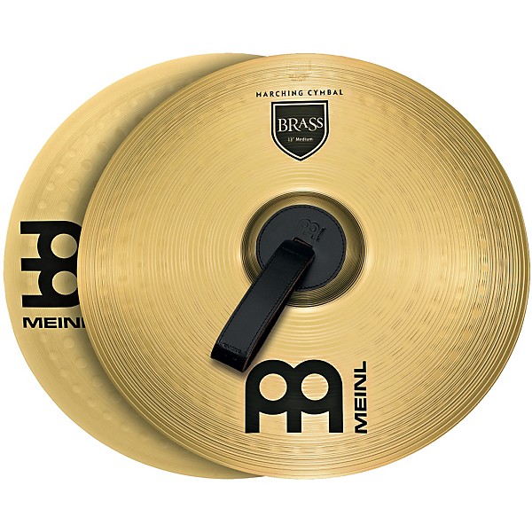 MEINL Brass Marching Medium Cymbal Pair 13 in.