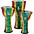 Toca Freestyle Lightweight Djembe Drum 10 in. Rasta Toca Freestyle Lightweight Djembe Drum African Dance 9 in.