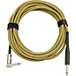 Musician's Gear Tweed Right Angle Instrument Cable Gold 20 ft.