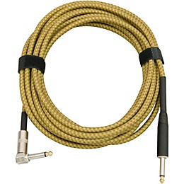 Musician's Gear Tweed Right Angle Instrument Cable Gold 10 ft.