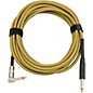 Musician's Gear Tweed Right Angle Instrument Cable Gold 10 ft.