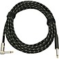 Musician's Gear Tweed Right Angle Instrument Cable Black 20 ft.