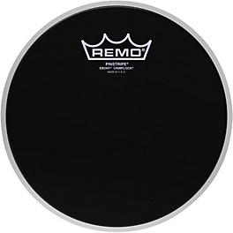 Remo Pinstripe Ebony Crimplock Drum Head 14 in. Remo Pinstripe Ebony Crimplock Drum Head 8 in.