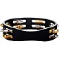 MEINL Compact Wood Tambourine Two Rows Dual Alloy Jingles Black