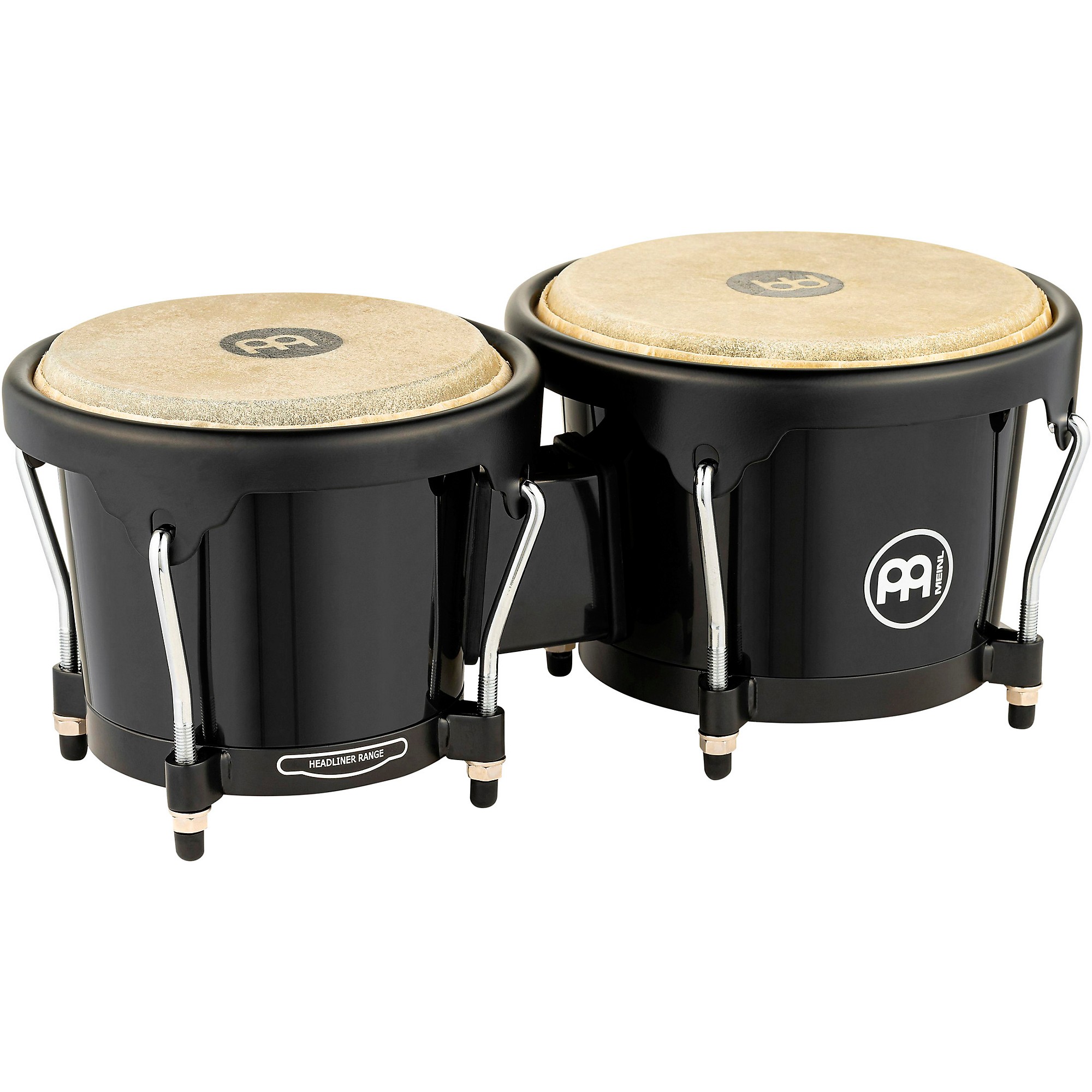 Meinl Headliner Range ボンゴ MEINL Headliner Fiberglass Bongo Black 6-3/4 in. and 7-1/2