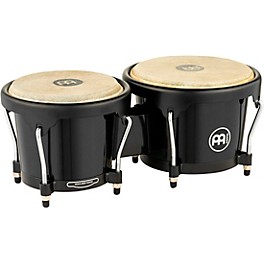 MEINL Headliner Fiberglass Bongo Black 6-3/4 in. and 7-1/2 in.