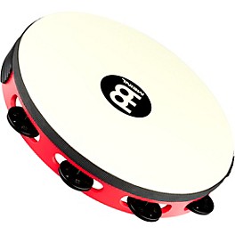 MEINL Touring Synthetic Head Wood Tambourine One Row Red