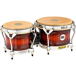 MEINL Free Ride Series Woodcraft Bongos Antique Mahogany Burst 7 in. and 9 in.