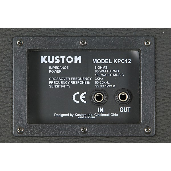 Kustom PA KPC12 / Phonic MAX 1000 Spkr & Amp Package