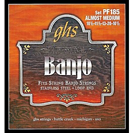 GHS Stainless Steel 5-String Banjo Strings - Almost Medium