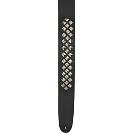 D'Addario Planet Waves Leather Guitar Strap with Diamond Studs