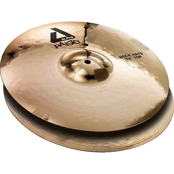 Paiste Alpha Rock Hi-Hat Pair with Brilliant Finish 14 in