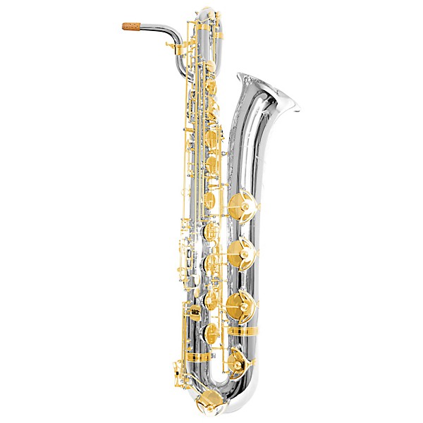Oleg Maestro Series Baritone Saxophone Silver Plated with Gold Keys