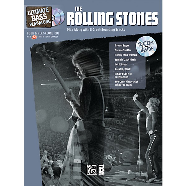 Alfred The Rolling Stones Ultimate Bass Play-Along (Book/2 CDs)