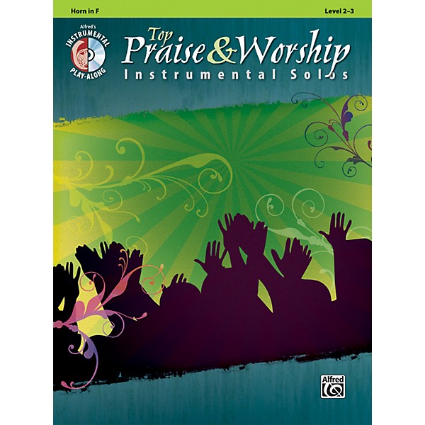 Alfred Top Praise & Worship Instrumental Solos - Horn in F, Level 2-3 (Book/CD)