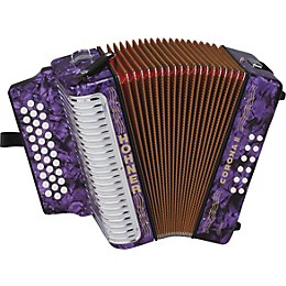 Hohner Corona II Classic GCF Accordion Pearl Purple