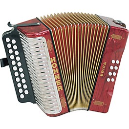 Hohner Erica Two-Row Accordion GC Pearl Red Hohner Erica Two-Row Accordion AD Pearl Red