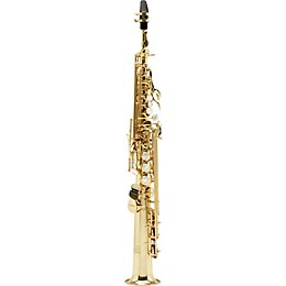 Open Box Allora Vienna Series Intermediate Straight Soprano Saxophone with Two Necks Level 2 AASS-502 - Lacquer 190839152688