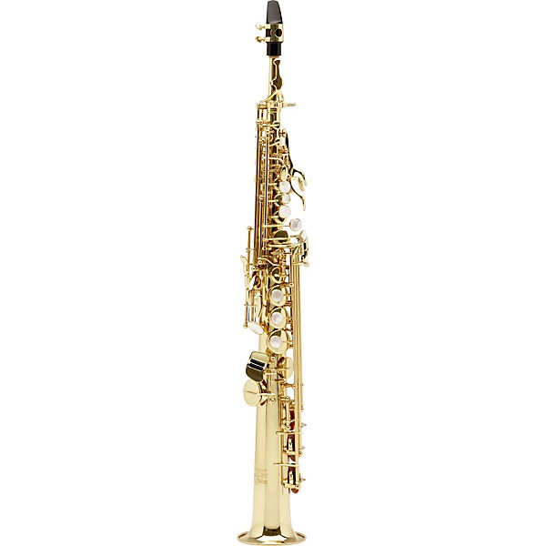 Open Box Allora Vienna Series Intermediate Straight Soprano Saxophone with Two Necks Level 2 AASS-502 - Lacquer 190839152688