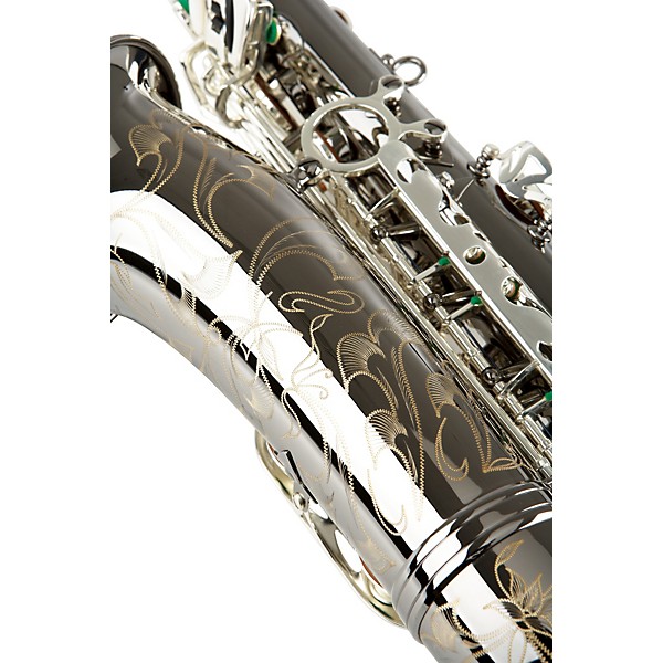 Open Box Allora Paris Series Professional Alto Saxophone Level 2 AAAS-805 - Black Nickel Body - Silver Plated Keys 1908390...