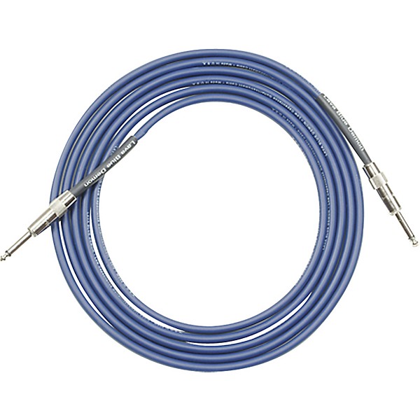 Lava Blue Demon Instrument Cable Straight to Straight Blue 6 ft.