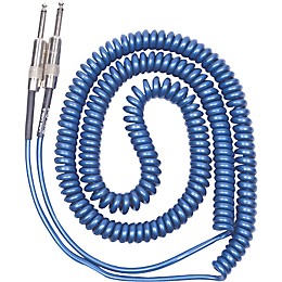 Lava Retro Coil 20 Foot Instrument Cable Straight to Straight Assorted Colors Metallic Blue
