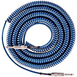 Lava Retro Coil 20-Foot Silent Instrument Cable Straight-Straight Assorted Colors Metallic Blue