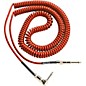 Lava Retro Coil 20-Foot Silent Instrument Cable Straight-Right Angle, Assorted Colors Metallic Red thumbnail