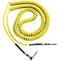 Lava Retro Coil 20-Foot Silent Instrument Cable Straight-Right Angle, Assorted Colors Yellow thumbnail