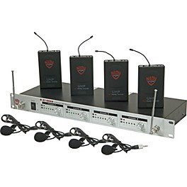 Blemished Nady U-41 Quad Omni Lav Wireless System (14/16/10/12) Level 2 Black 888365495514