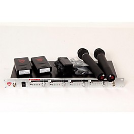 null Nady U-41 Quad 2 Handheld 2 Lav Wireless System (14/16/10/12) Level 3 Black 888365364346