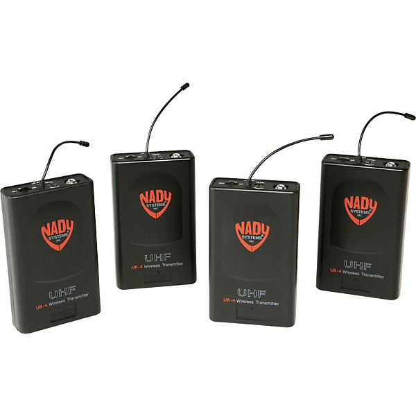 Open Box Nady U-41 Quad HM20U Headset Wireless System (14/16/10/12 ) Level 1 Black