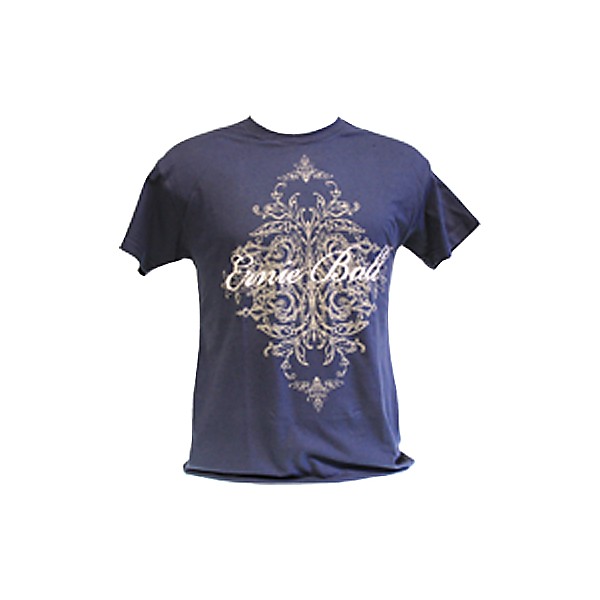 Ernie Ball Script Logo T-Shirt Blue Large
