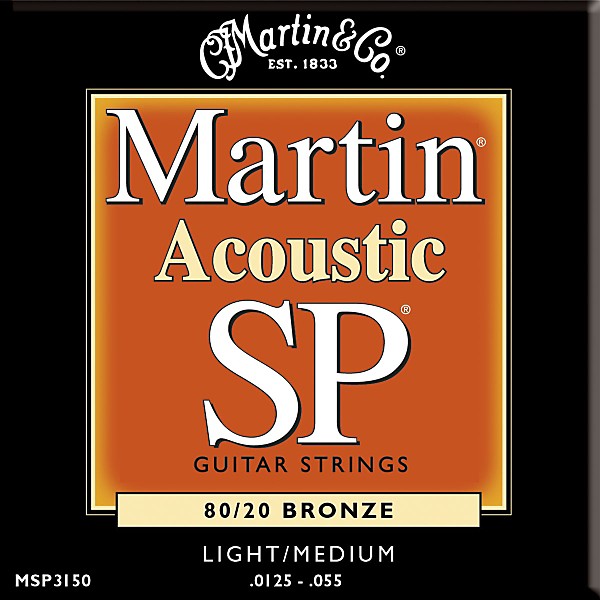 Martin MSP3150 SP Bronze Light/Medium Acoustic Guitar Strings