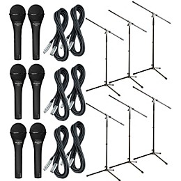 Audix OM-2 Mic With Cable and Stand 6-Pack