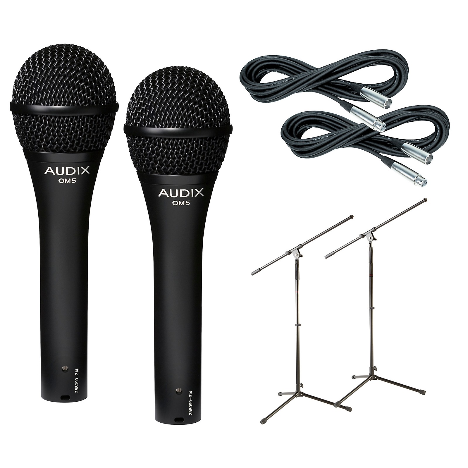 Audix OM-5 Mic with Cable and Stand 2 Pack | Guitar Center