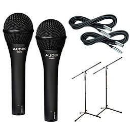 Audix OM-5 Mic with Cable and Stand 2 Pack