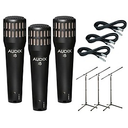 Audix I-5 Mic with Cable and Stand 3 Pack