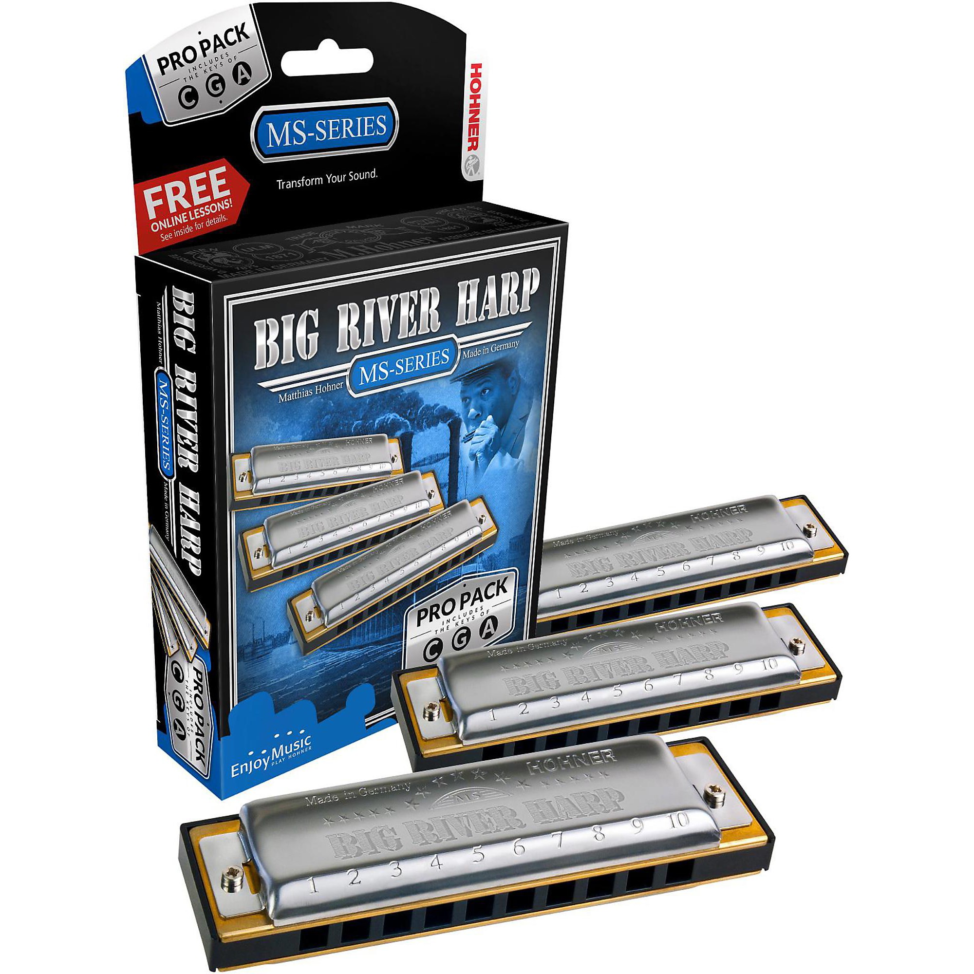 Hohner 590 Big River Harp Pro Pack MSSeries Harmonicas Guitar Center